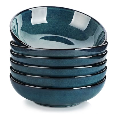 vancasso Stern Reactive Glaze Stoneware Pasta Bowl Set