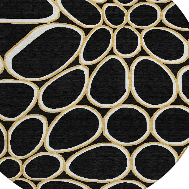 HomeRoots Abstract Transitional Rectangle Outdoor Rug