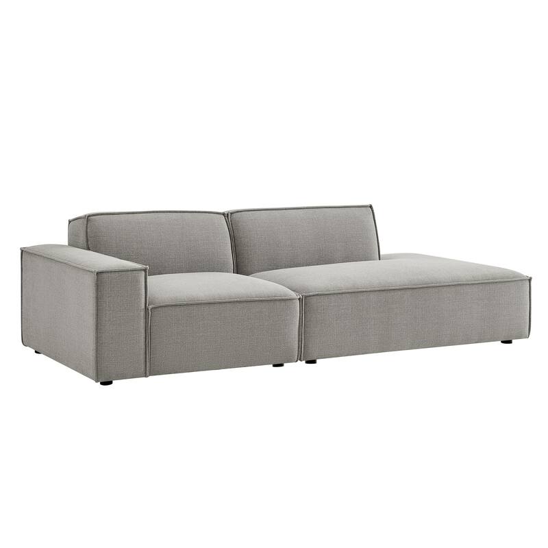 Restore 2-Piece Performance Fabric Upholstered Modular Loveseat