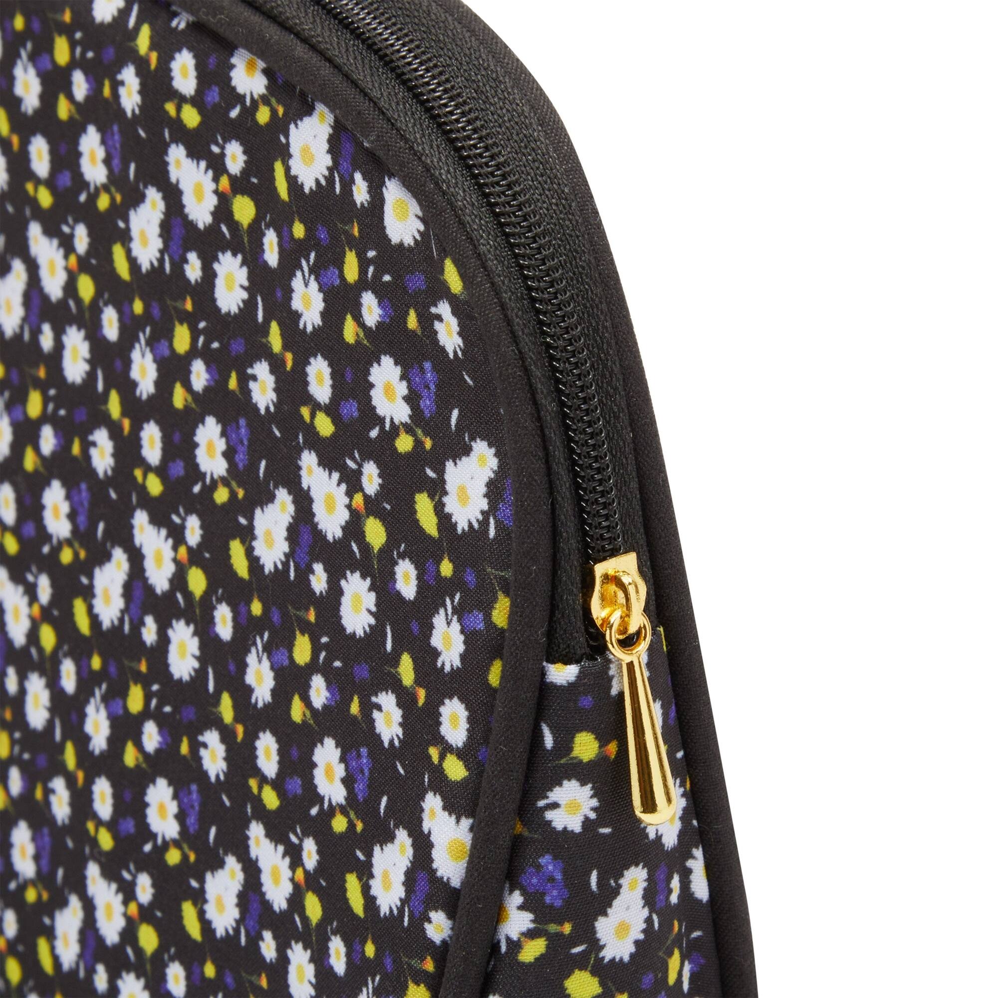 3 Pieces Glamlily Daisy Makeup Bags Set for Women, Cosmetic Travel