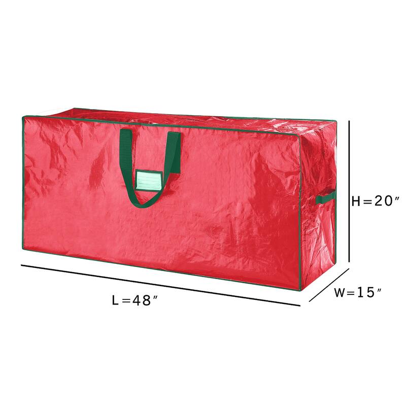 Elf Stor Green Christmas Tree Bag 7.5 Ft Premium Heavy Duty Moisture Resistant - 7.5ft Tree