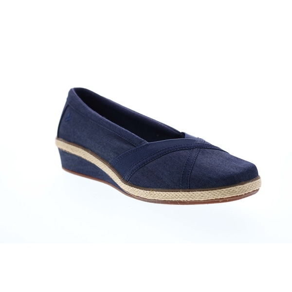 womens navy wedges
