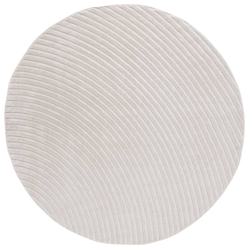 SAFAVIEH Selena Miralena Modern Contemporary Rug - 6'7" Round - Ivory