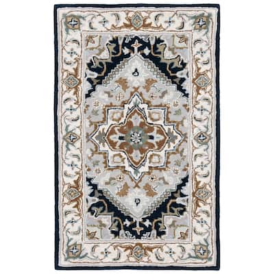 SAFAVIEH Handmade Heritage Asia Traditional Oriental Wool Rug