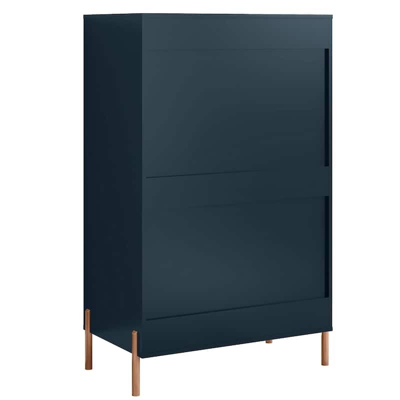 Modern 30" 5-Drawer Chest with Metal Handles
