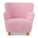preview thumbnail 11 of 37, Costway Sherpa Kids Sofa with Solid Rubber Wood Legs for Boys & Girls - See Details