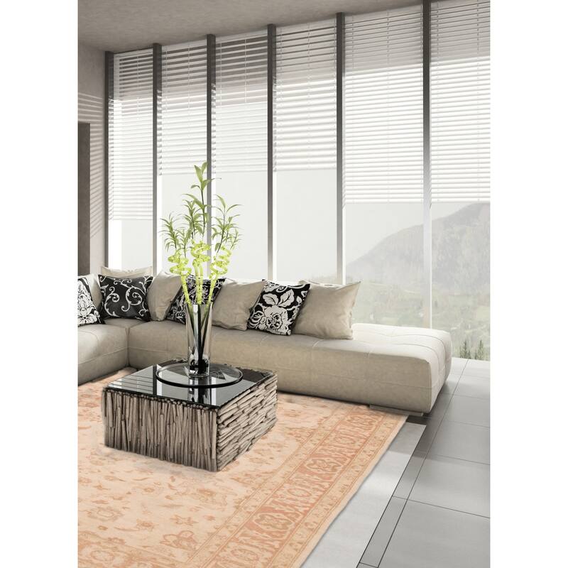 ECARPETGALLERY Hand-knotted Chobi Finest Ivory Wool Rug - 5'10 x 8'7