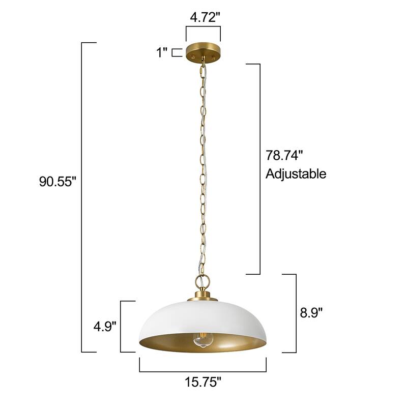 Modern Industiral Dome Pendant Lights for Kitchen Island