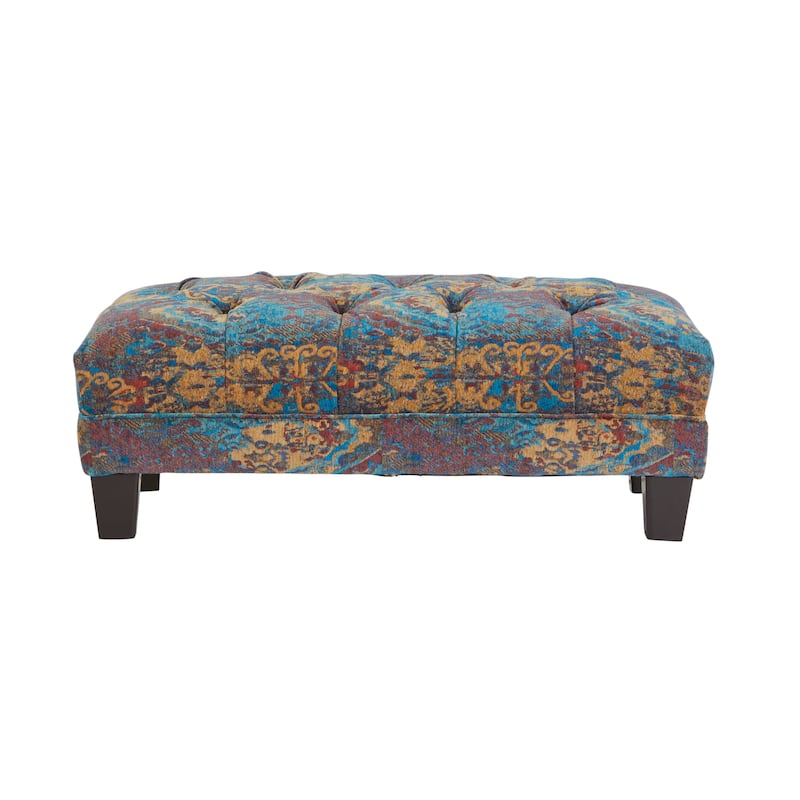 Roundhill Furniture Berliton Fabric Tufted Oversized Ottoman