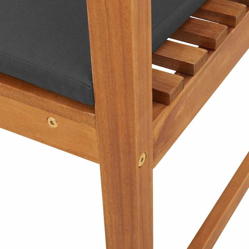 vidaXL Garden Chair 50 x 50 x 91cm Solid Acacia wood - 19.7 x 19.7 x 35.8