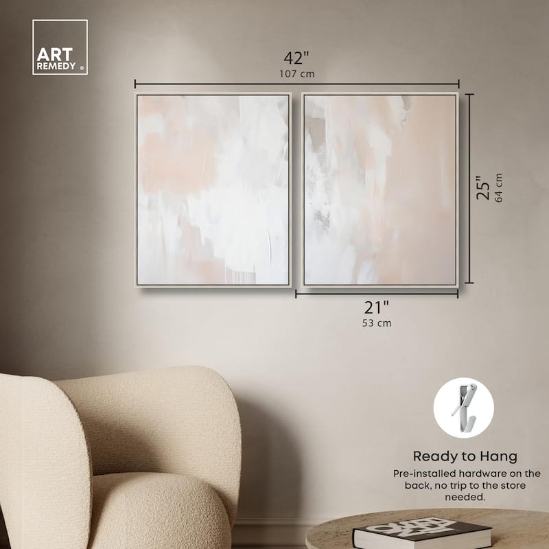 Opalescent Hues IV Canvas Set of 2 by Art Remedy