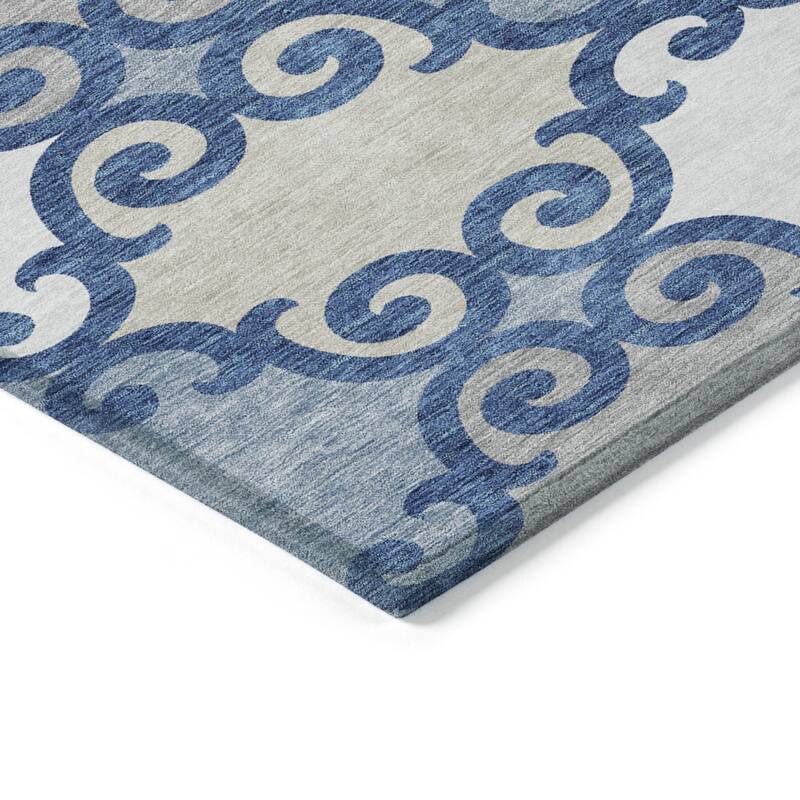 HomeRoots Trellis Transitional Rectangle Outdoor Rug