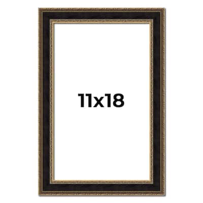 11x18 Frame Gold Antique Vintage Sold Wood Picture Frame | 1.75 Inch