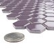 preview thumbnail 3 of 6, Merola Tile Metro 1" Hex Glossy Purple 10-1/4"x11-7/8" Porcelain Mosaic Tile