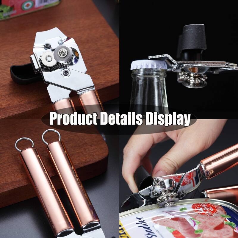 Heavy Duty Handheld Stainless Steel Can Opener - 8.66"W x 2.16"H