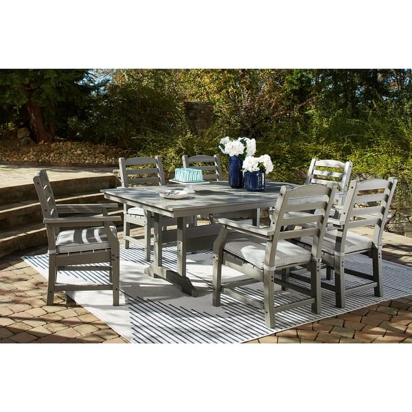 slide 2 of 10, Visola 7-Piece Outdoor Dining Set Grey - 7-Piece Sets