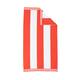 Miranda Haus Winslow Oversized Cabana Stripe 2 Piece Beach Towel - Coral