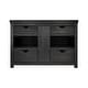 preview thumbnail 24 of 52, Vintner's Freestanding Reclaimed Oak Bathroom Vanity (Base Only) 48" - Noir