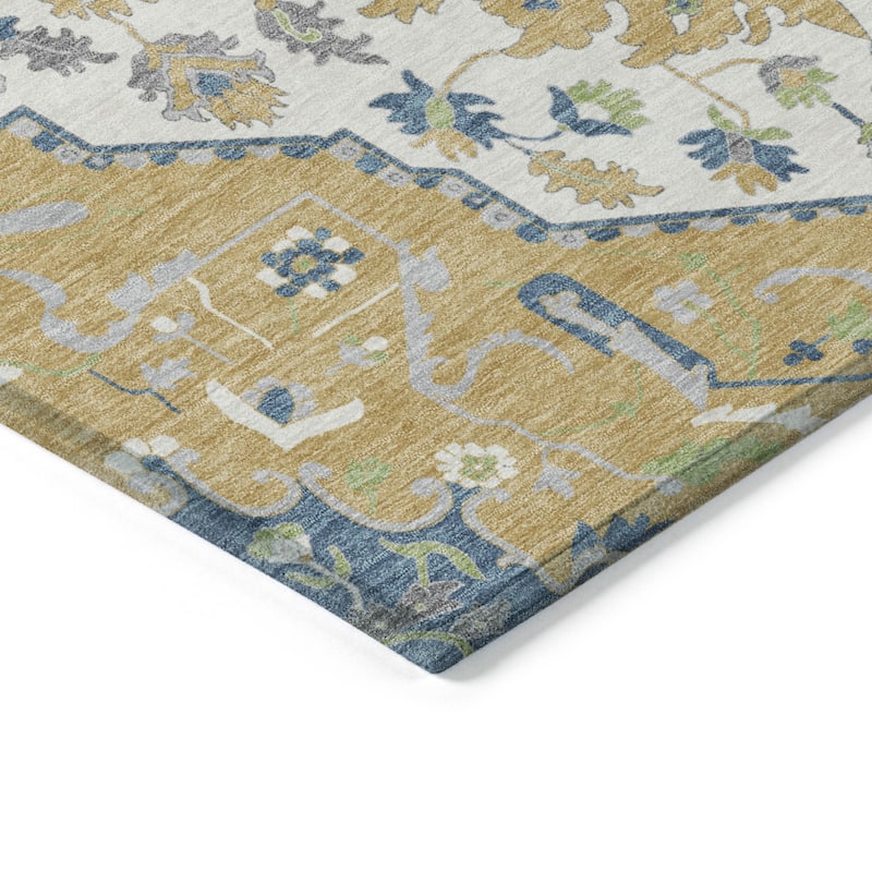 HomeRoots Oriental Traditional Rectangle Outdoor Rug
