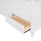 preview thumbnail 14 of 17, Full size Loft Bed with Drawers and Desk, Wooden Loft Bed with Shelves, Maximized Space, No Box Spring Required, White