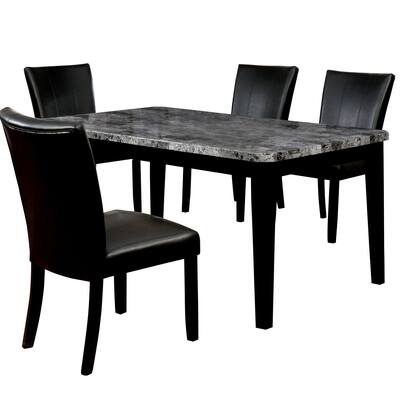 Furniture of America Mis Contemporary Black 5-piece Dining Set
