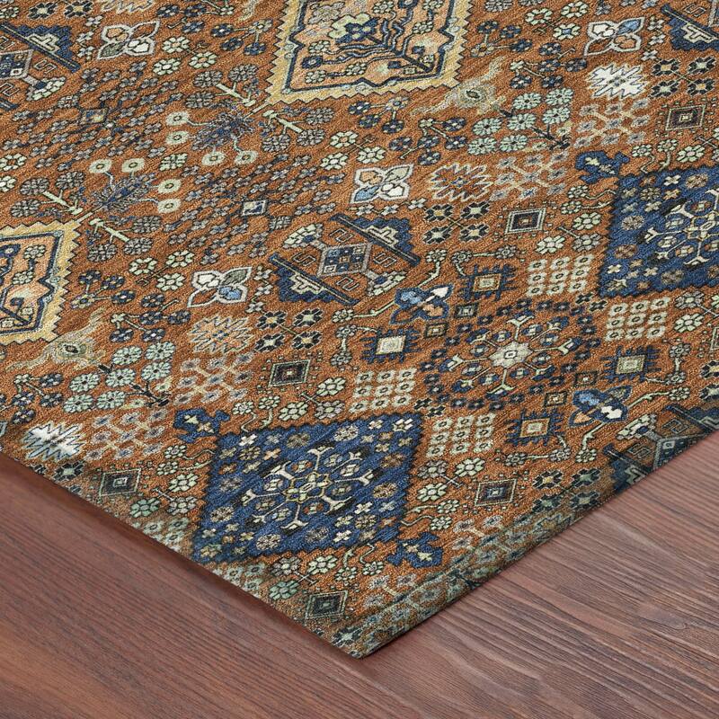 Machine Washable Indoor/ Outdoor Global Bidunga Chantille Rug