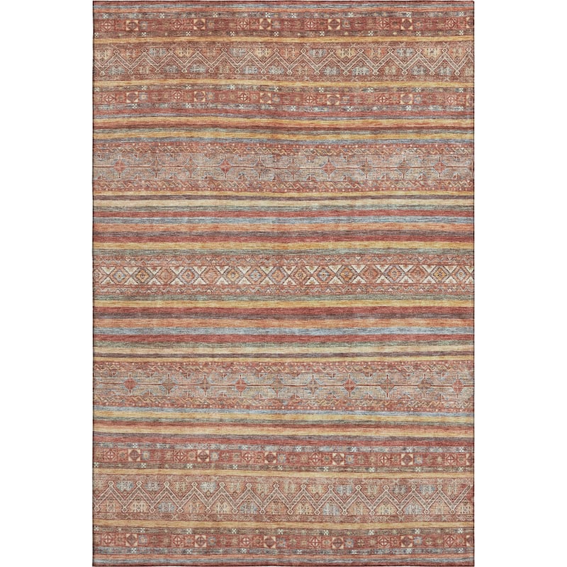 Premium Washable Super Soft Boho Stripes Mayfield Rug