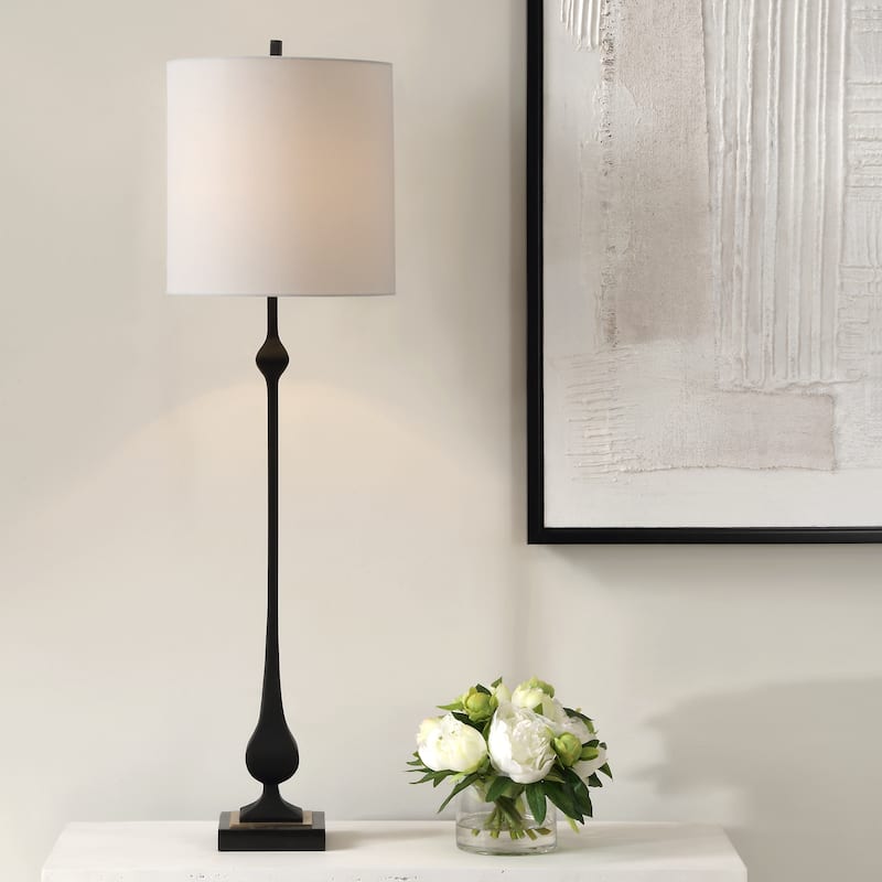 Uttermost Hightower Black Buffet Lamp - 38'' H X 11'' W X 11'' D