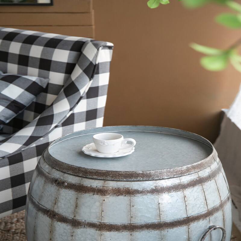 22.5x22.5x26" Drum Side Table