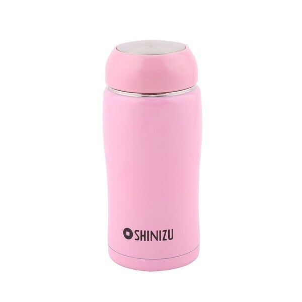 Home Stainless Steel Travel Water Cup Vacuum Thermo Bottle Pink 350ml Capacity