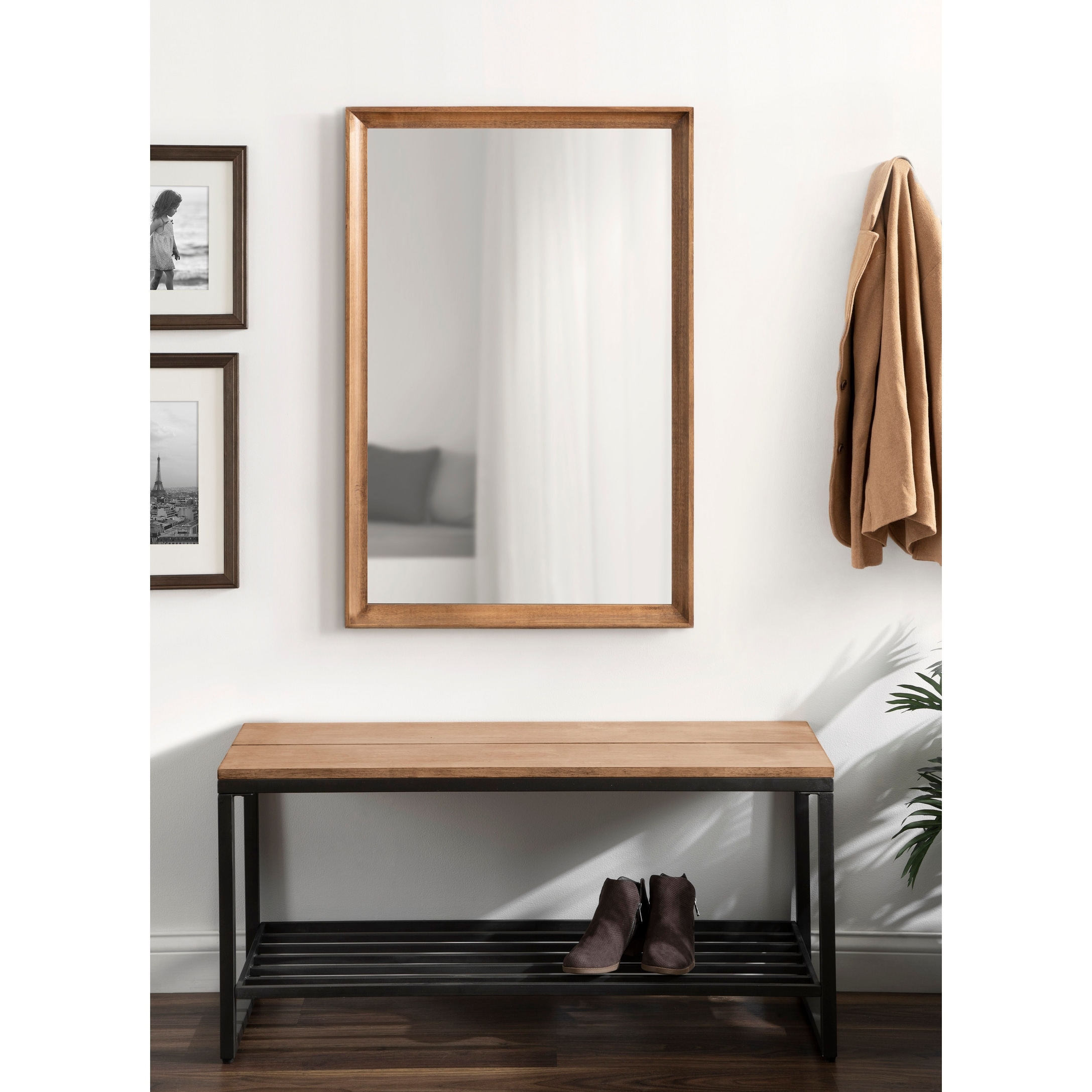 Kate and Laurel Hatherleigh Rectangle Wall Mirror - 24x36
