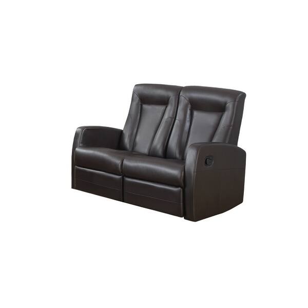 Shop Monarch Specialties I 82 2 50 Inch Wide Metal Framed Leather
