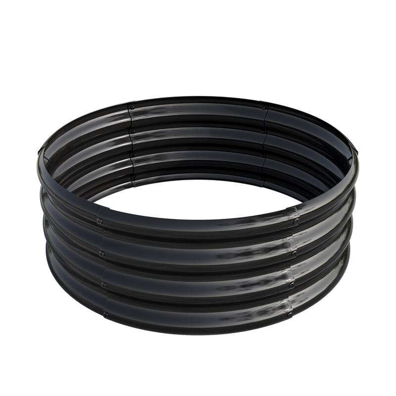 2PCS Durable Galvanized Metal Planter Box, Open Bottom Designed