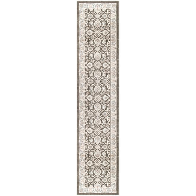 Nourison Serenity Home Indoor Persian Area Rug - 2' 2" x 7' 6" - Grey