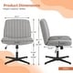 preview thumbnail 59 of 66, Desk Chairs. Cross Legged Office Task Armless Wide Vanity Makeup Chair Computer Chairs for Home Office