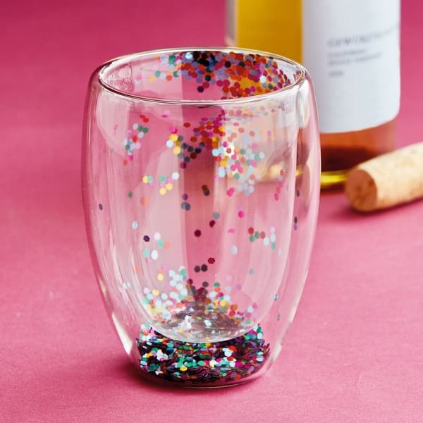 Confetti Double Wall Stemless Wine