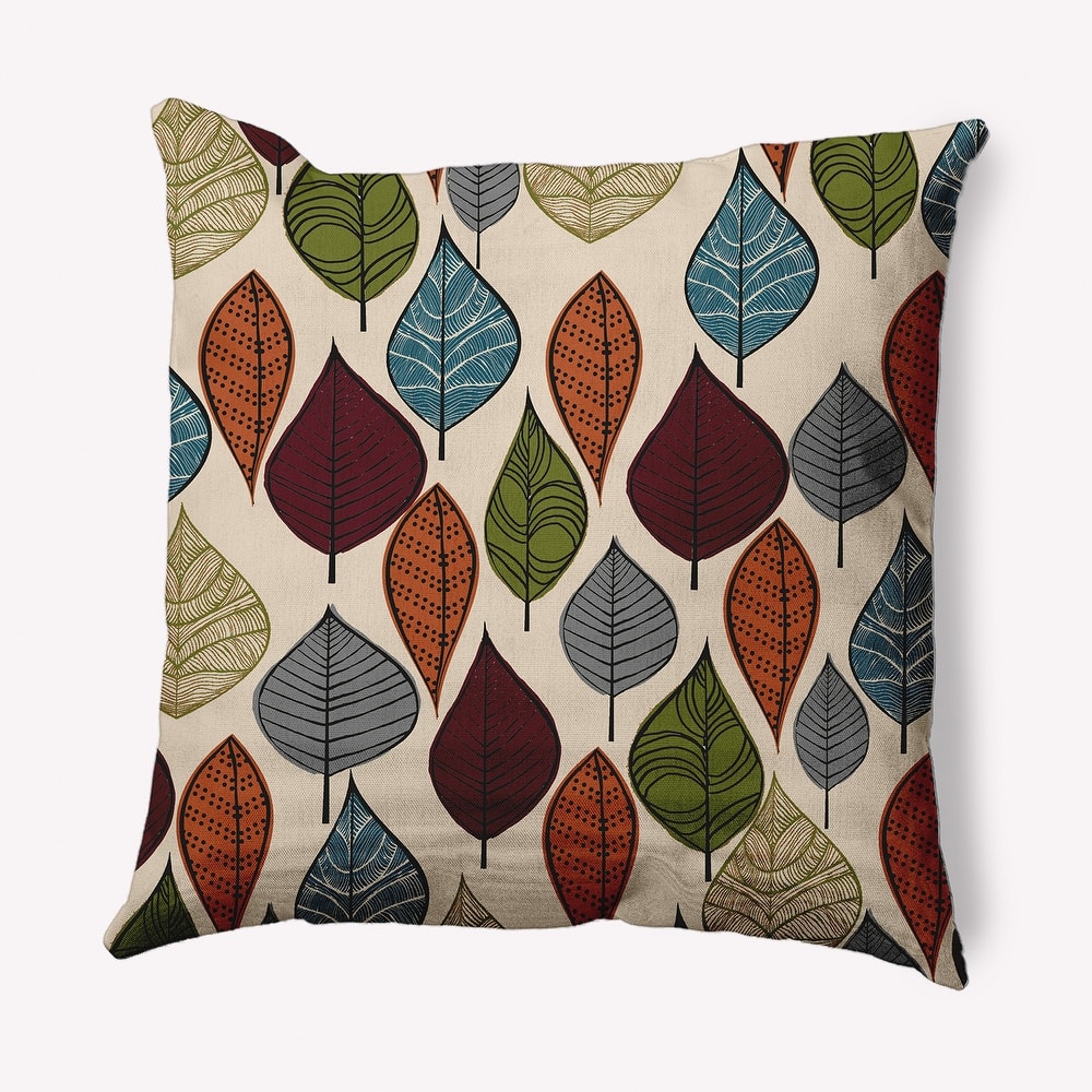 Autumn Leaves Fall Indoor/Outdoor Throw Pillow
