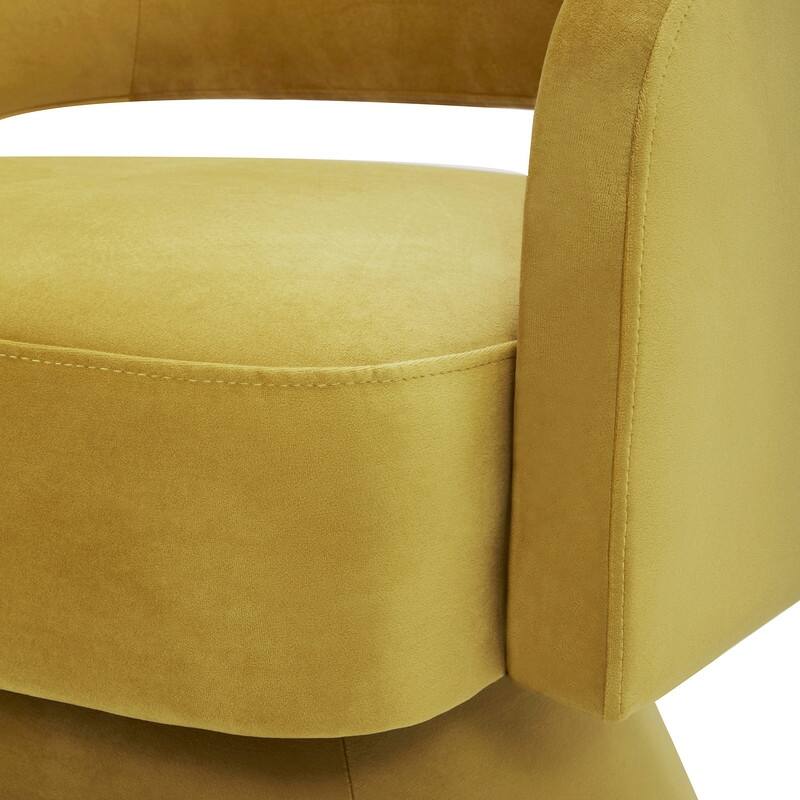 Spruce & Spring Jamie Swivel Fabric Accent Chair