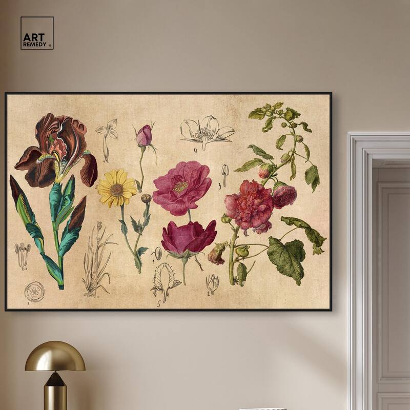 Blossoming Florals Canvas by Art Remedy