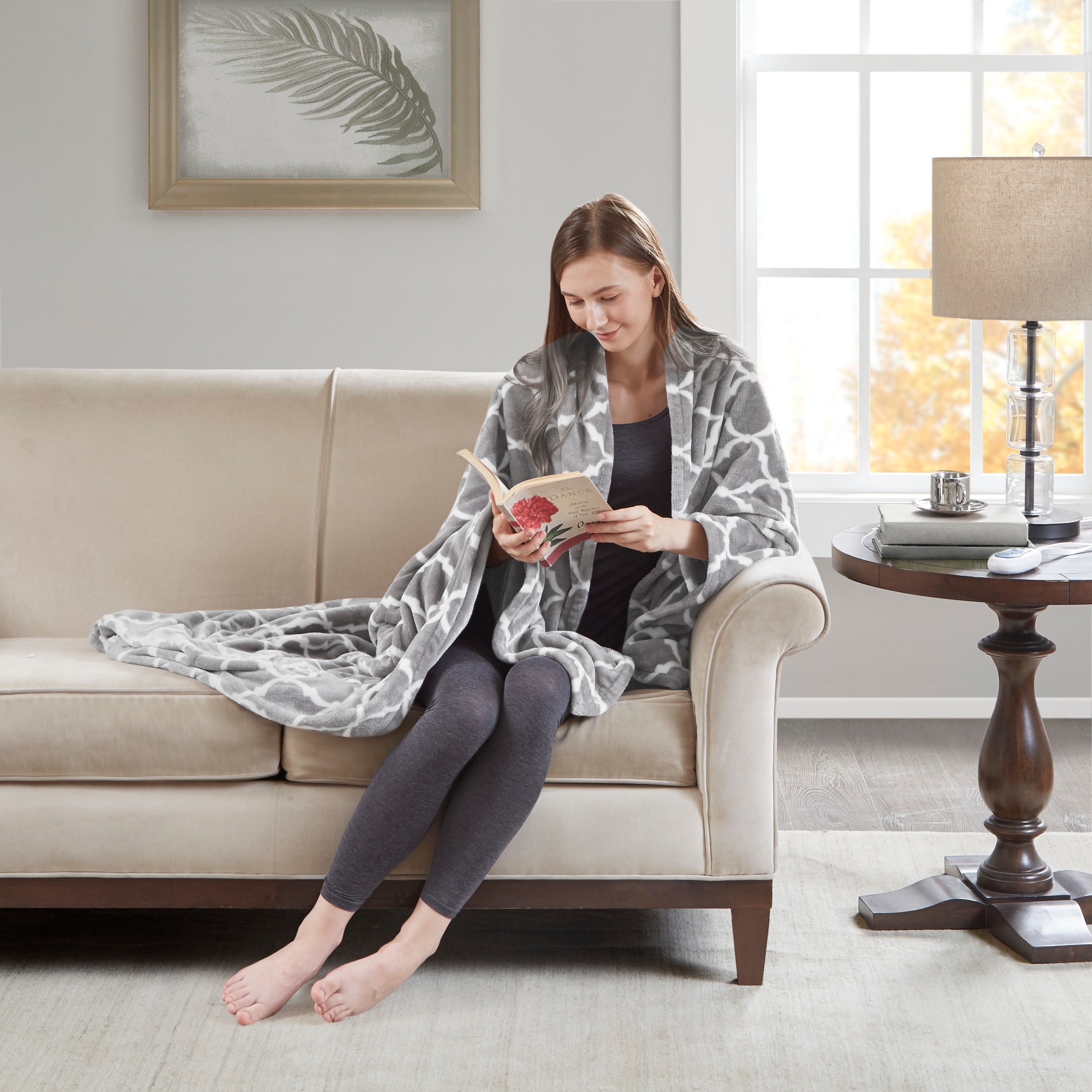 Beautyrest ogee shop oversized heated throw