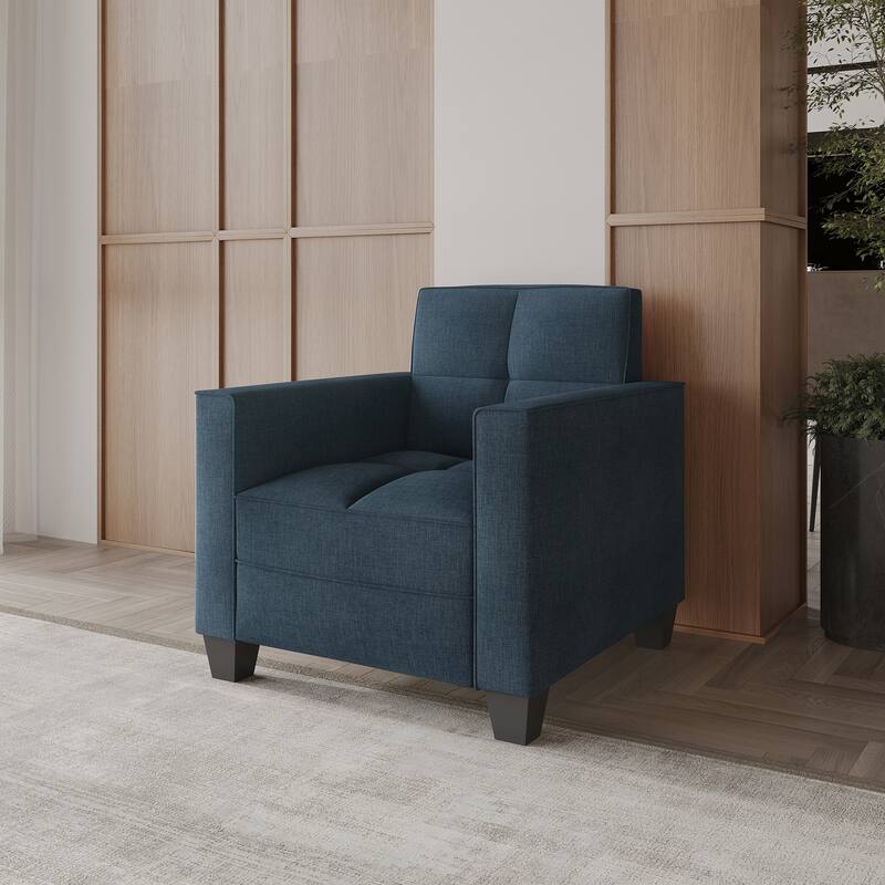 CraftPorch Chic Modern Linen Upholstered Chair