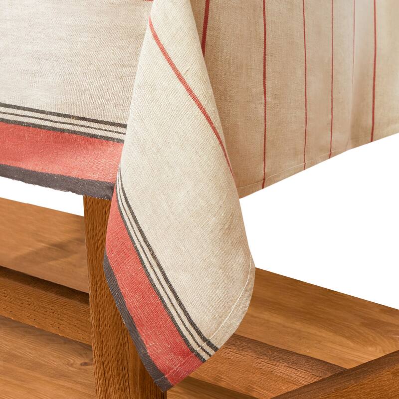 Caravan Eze Tablecloth - Ivory/Blue - 60" x 60"