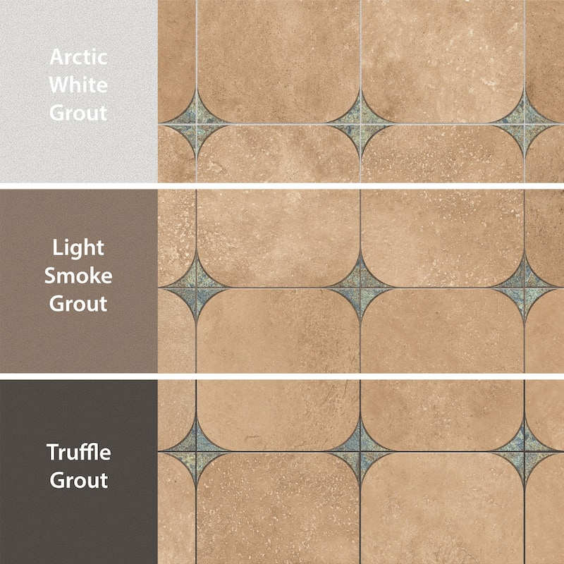 Merola Tile Atlas Star Quartet Cotto Ocean 9-3/4" x 9-3/4" Porcelain Floor and Wall Tile