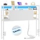 preview thumbnail 61 of 82, Headboards with Storage Shelves, Head Board with Power Outlet and LED Light for Bed Frame