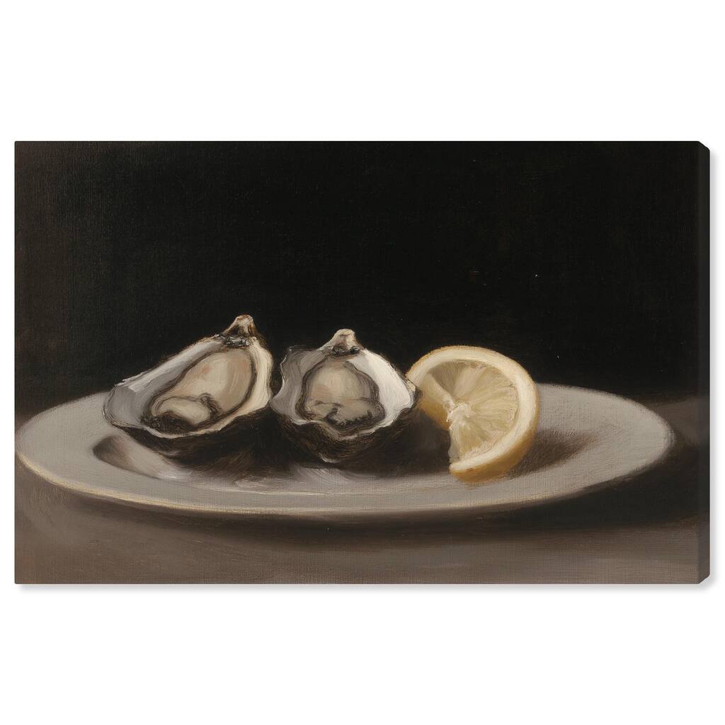 Manet's Oysters Canvas by Art Remedy, Gallery Wrapped