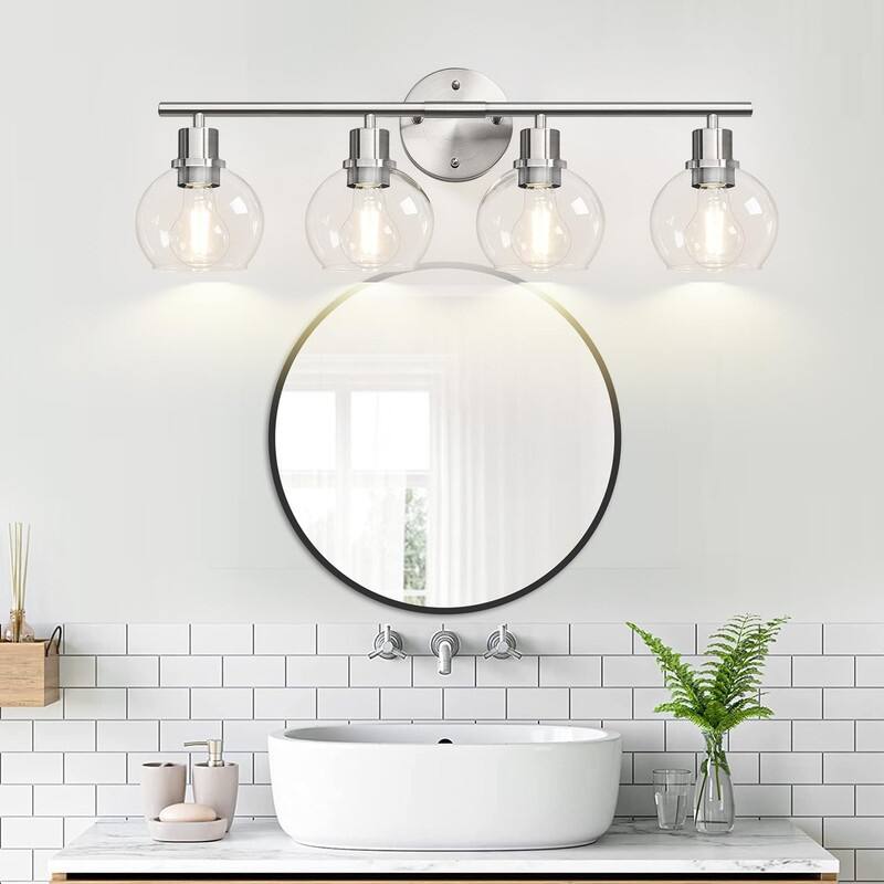 Upgrade 4-Light Bathroom Light Fixtures