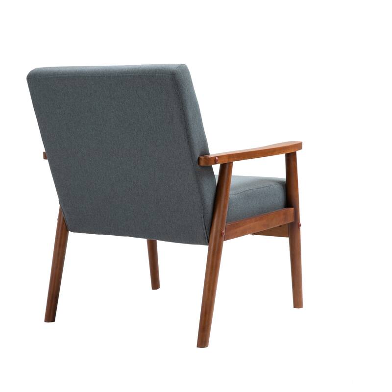 Mid-century Modern Solid Wood Armchair