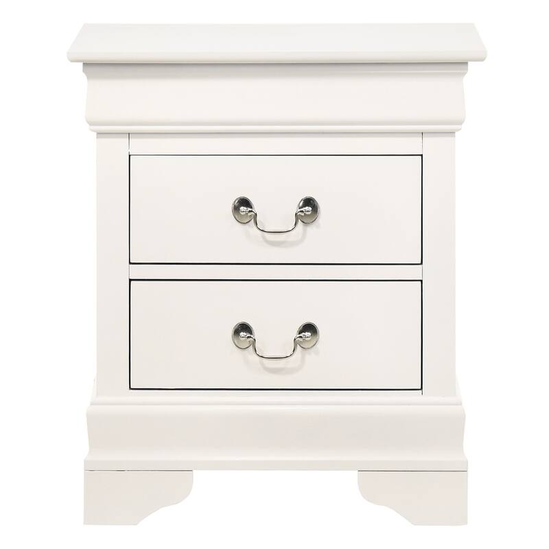 Louis Philippe 2-Drawer Nightstand (24 in. H X 21 in. W X 16 in. D)