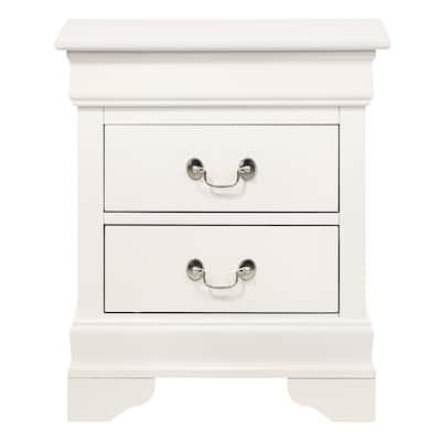 Louis Philippe 2-Drawer Nightstand (24 in. H X 21 in. W X 16 in. D)