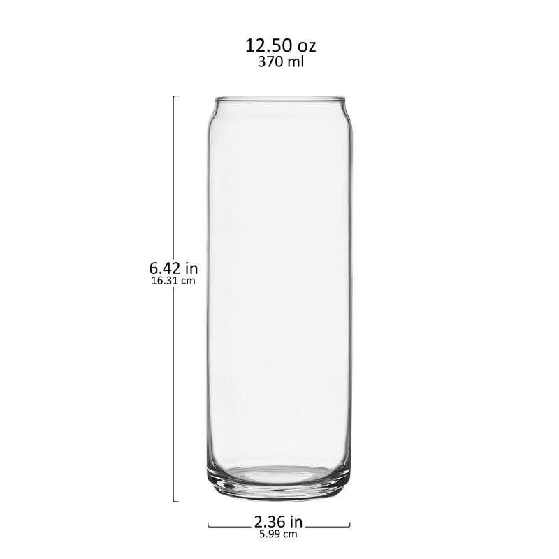 Libbey Classic Slim Can Glass, 12.5-ounce, Set of 6 - Set of 6